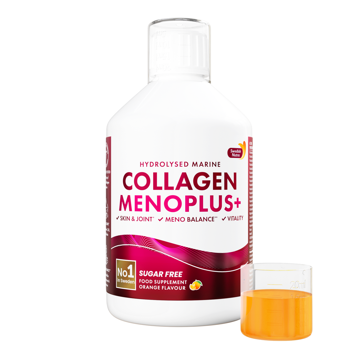 Menoplus+ Fish Collagen 10,000 mg for women 40+ | 500 ml - Nutra Best Europe