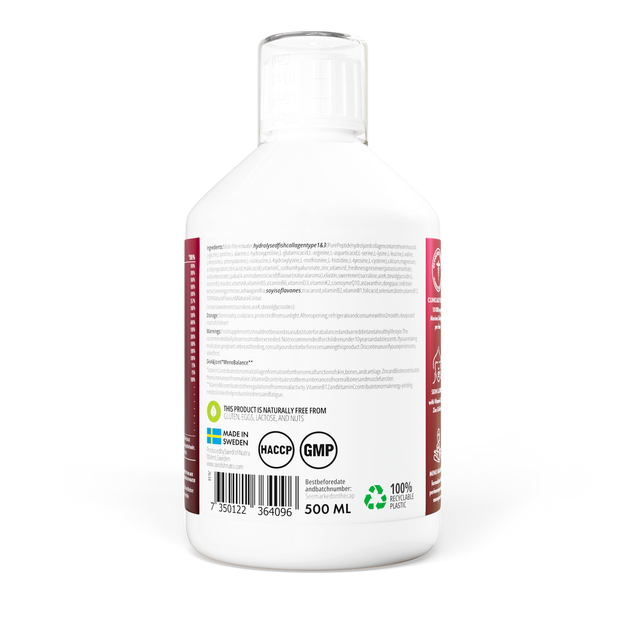 Menoplus+ Fish Collagen 10,000 mg for women 40+ | 500 ml - Nutra Best Europe