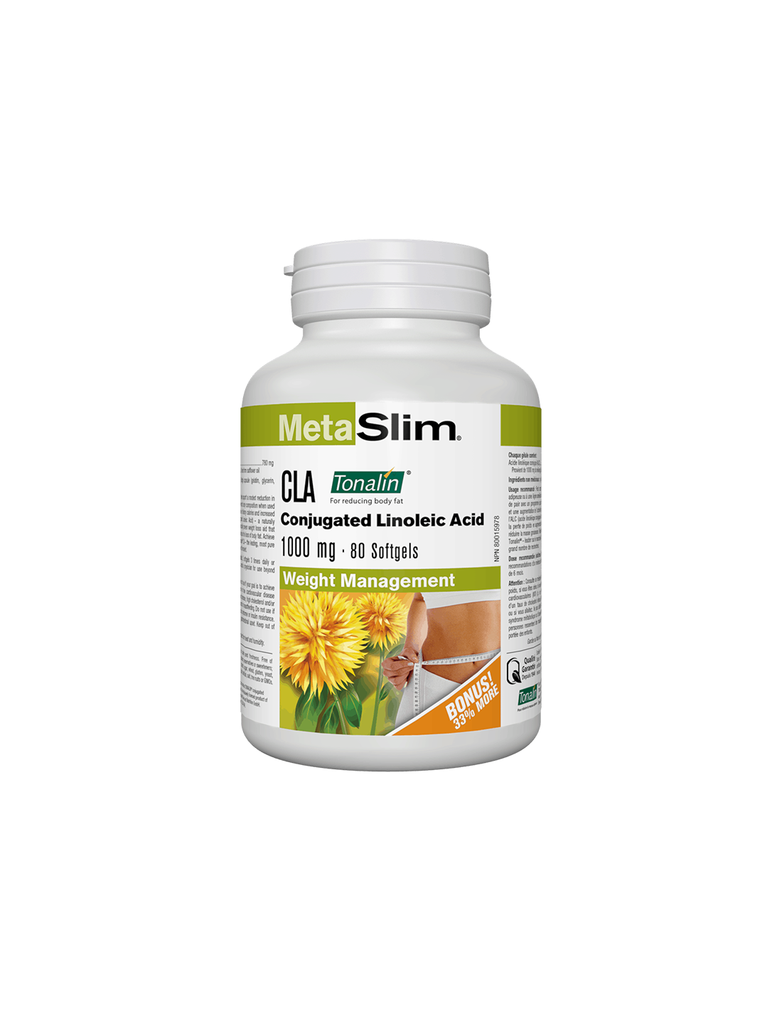 Metaslim® CLA (konjugovaná kyselina linolová) tonalin® 1000 mg x 80 Softgel kapsuly