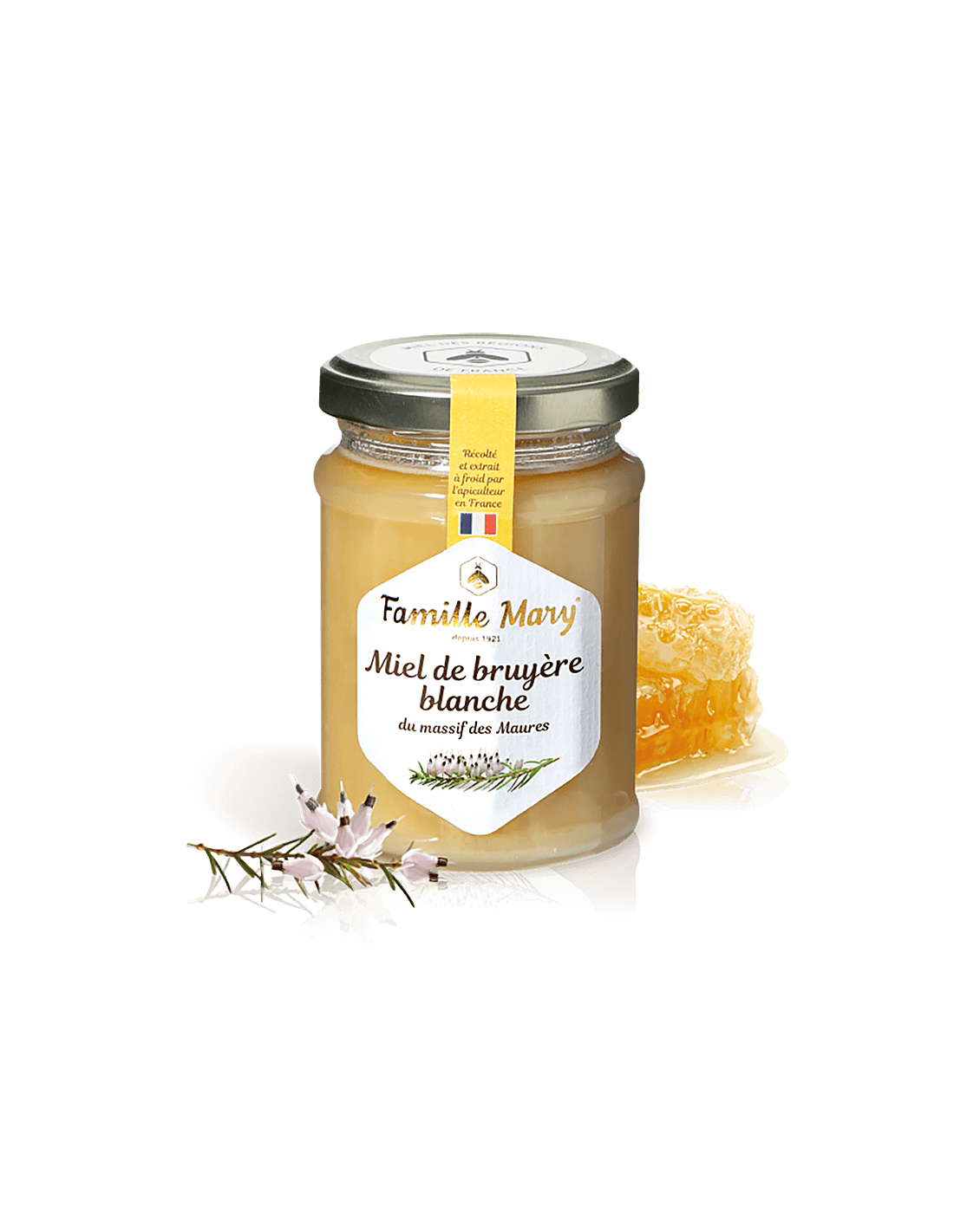 Med z kvetín bieleho vresu - Miel de Bruyère Blanche, 230 g