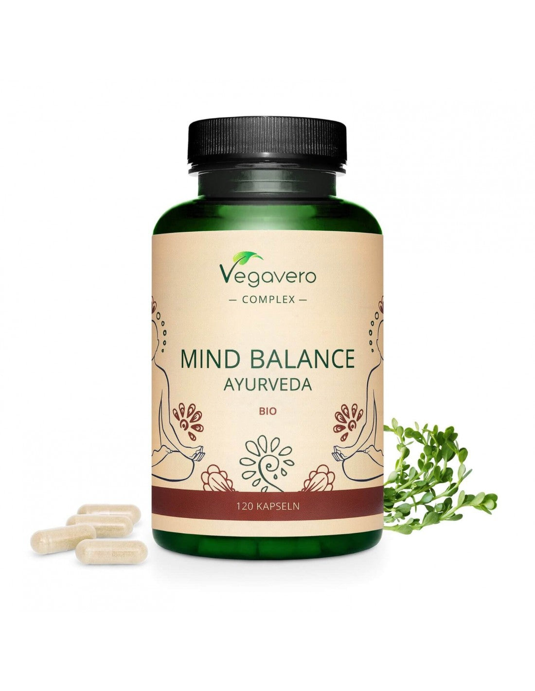 Mind Balance Ayurveda Bio, 120 kapsúl, 100% vegan <tc>Vegavero</tc>