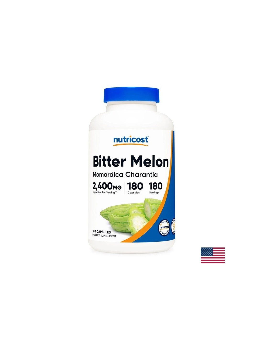 Diabetes - Horký melón - Momordica, 180 kapsúl <tc>Nutricost</tc>