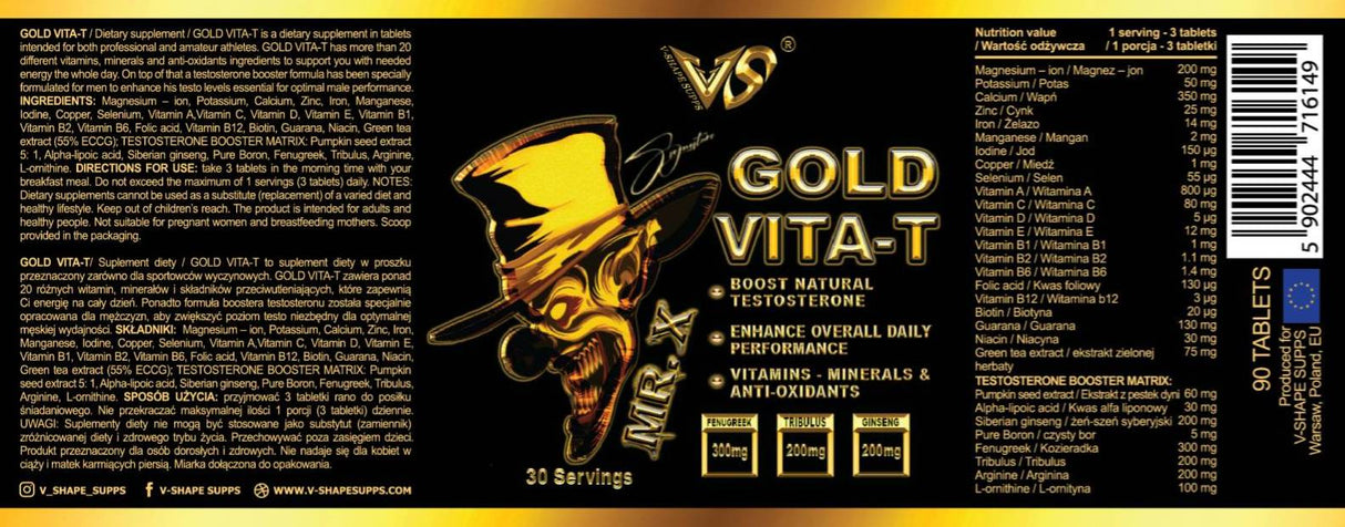 Pán X Gold Vita-T 90 tablety