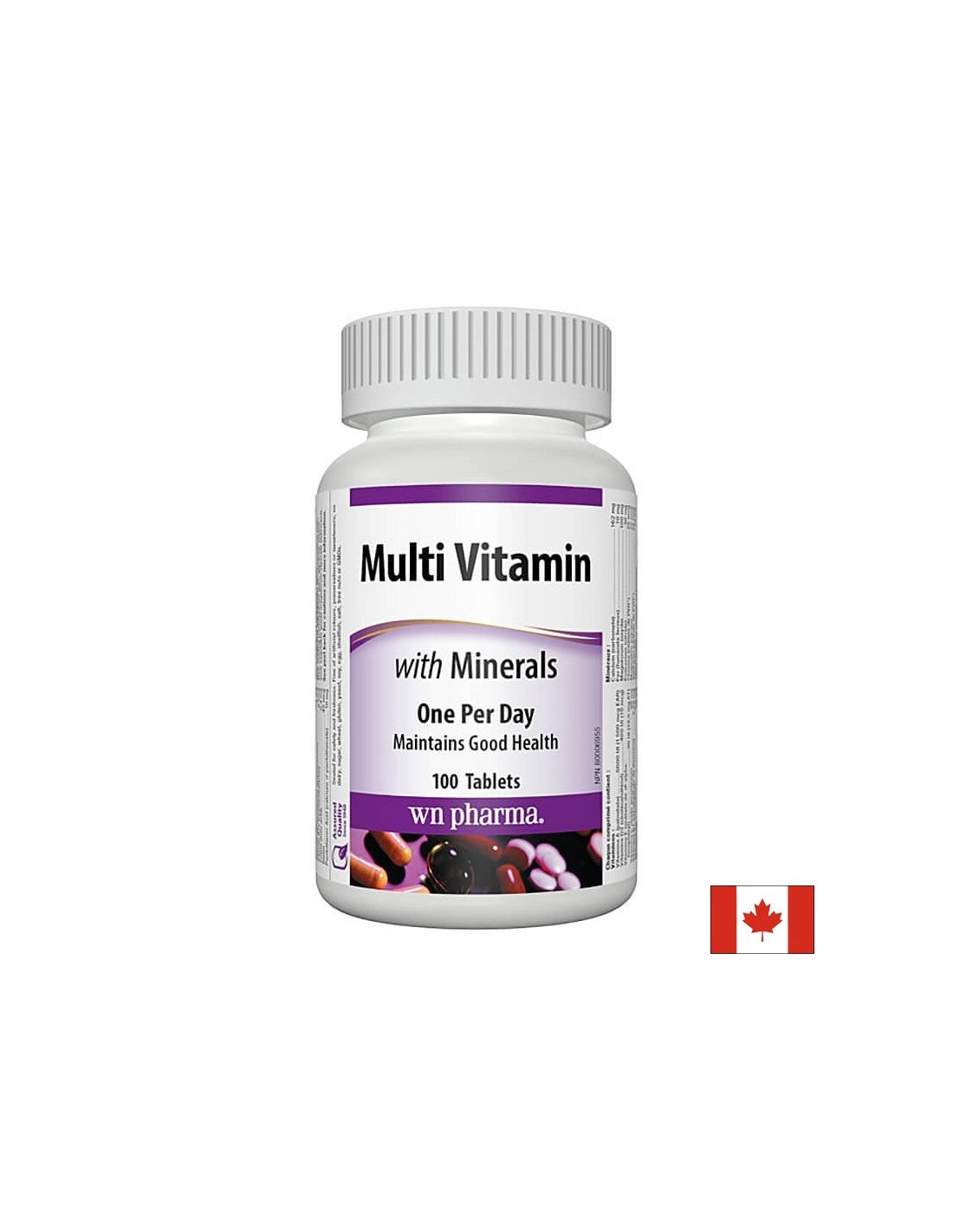 Multivitamín s minerálmi - Multivitamíny + minerály, 100 tabliet <tc>Webber Naturals</tc>