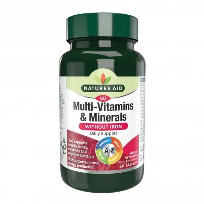 Multi-vitamíny a minerály bez železa (viacerí vitamíny a minerály)