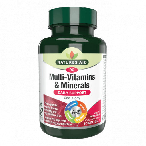 Multi-vitamíny a minerály (multi-vitamíny a minerály) 90 Softgels NaturesAid