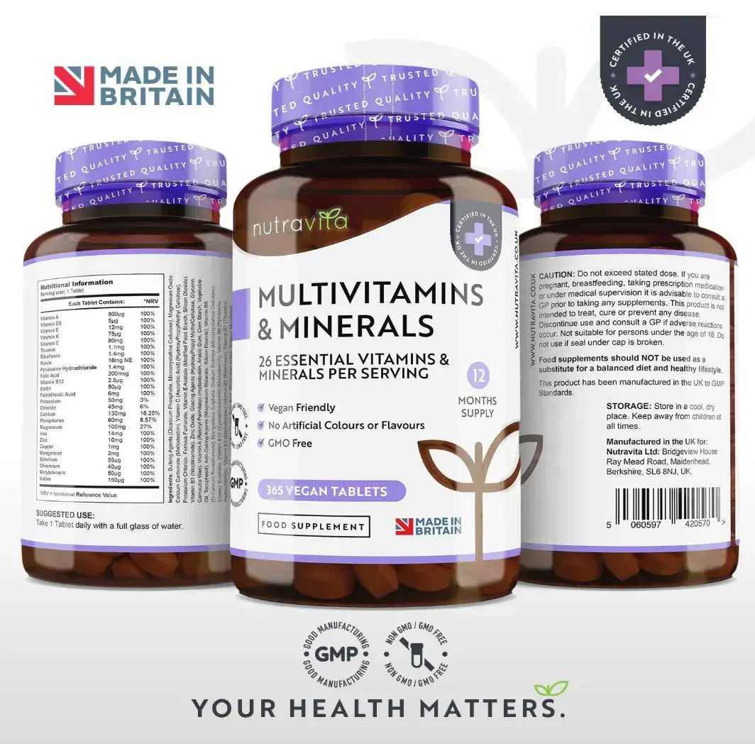 Multivitamíny - 26 základných zložiek /365 tabliet, 365 dní/ <tc>Nutravita</tc>
