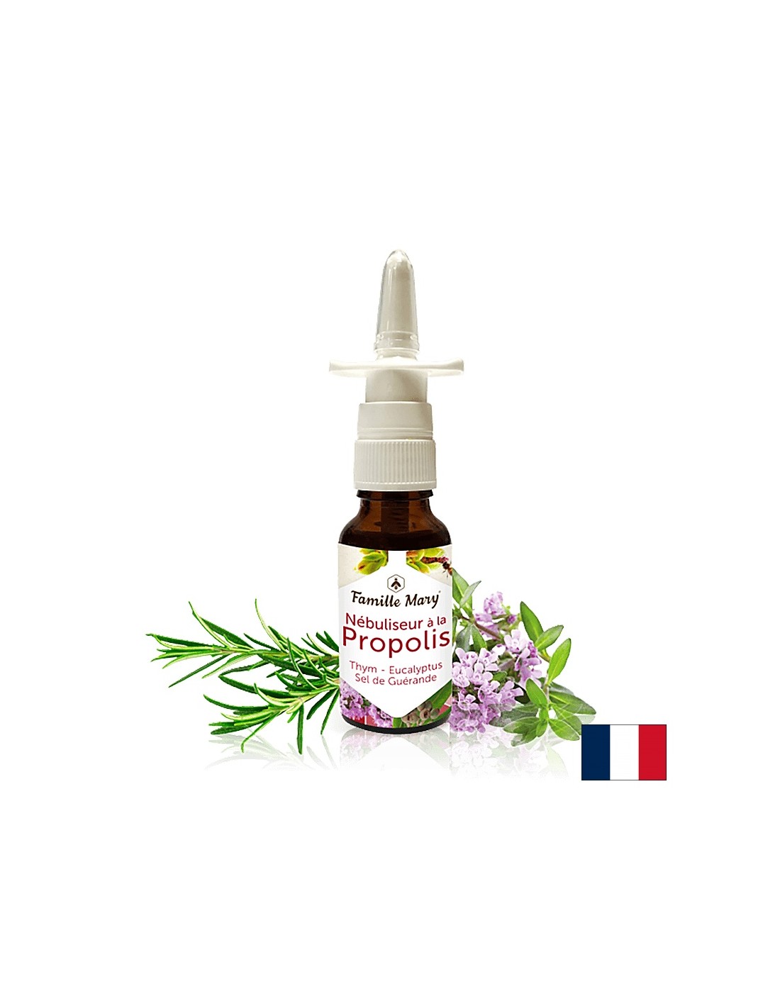 Nébuliseur propolis - nosový sprej s propolisom, tymiánom, rozmarínom a eukalyptom, 20 ml famille Mary