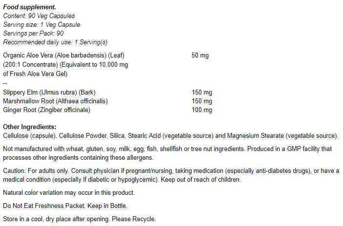 Aloe 10 000 a upokojujúce bylinky - 90 kapsúl