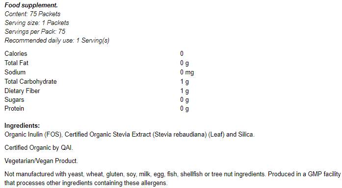 Lepšia Stevia Organic - 75 paketov