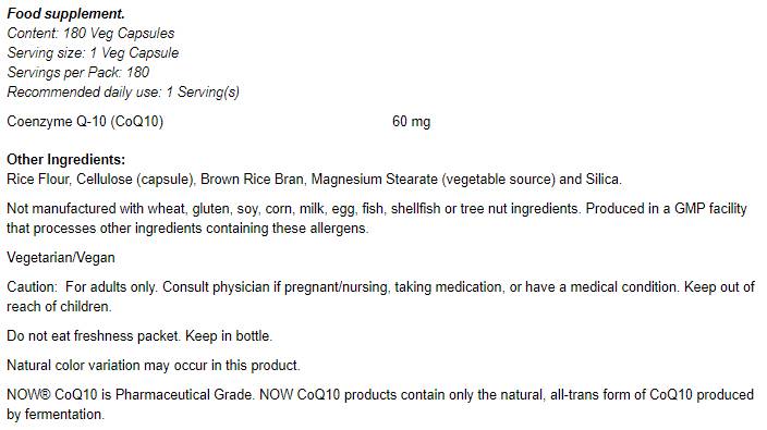 COQ10 60 mg - 60 kapsúl