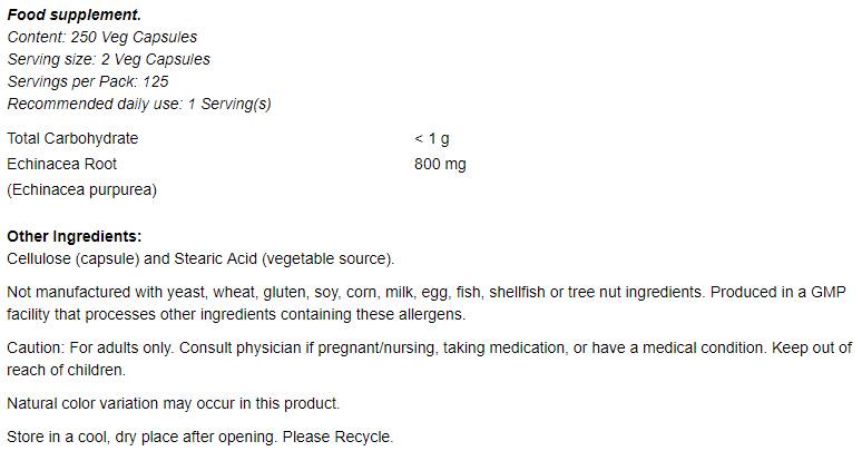 Echinacea 400 mg - 100 kapsúl