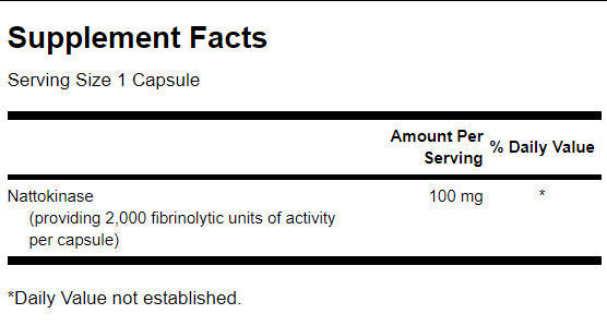 Nattokináza 2 000 fibrinolytických jednotiek 100 mg - 30 kapsúl