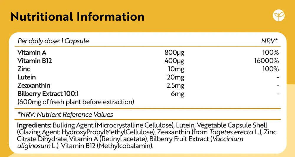 Očné vitamíny/prírodné/- prírodné očné komplex 90 vegánskych kapsúl