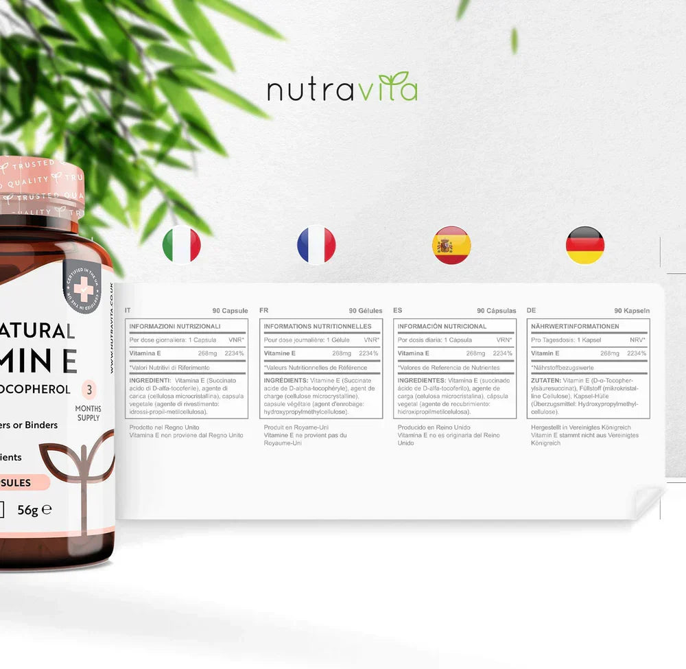 Prírodný vitamín E 400IU 90 Vcaps