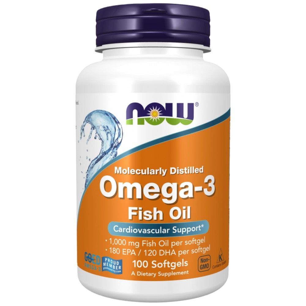 Omega 3 1 000 mg / molekulárne destilované - 100 gélových kapsúl