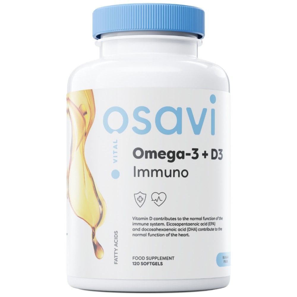 Omega -3 + D3 Immuno - 60 gélových kapsúl