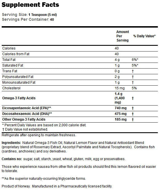 Omega 3 kvapalina - 200 ml