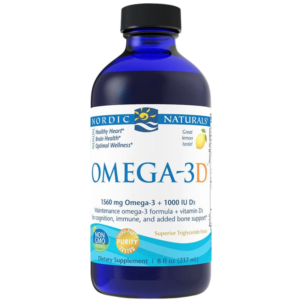 Omega -3D kvapalina 1560 mg - 237 ml