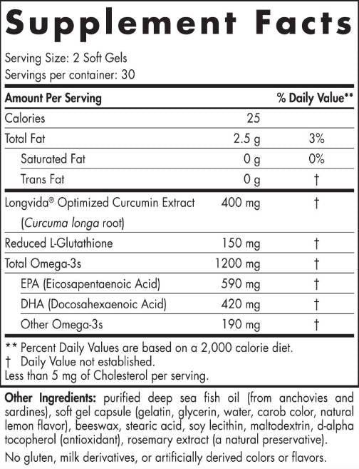 Omega kurkumín 1200 mg - 60 gélových kapsúl