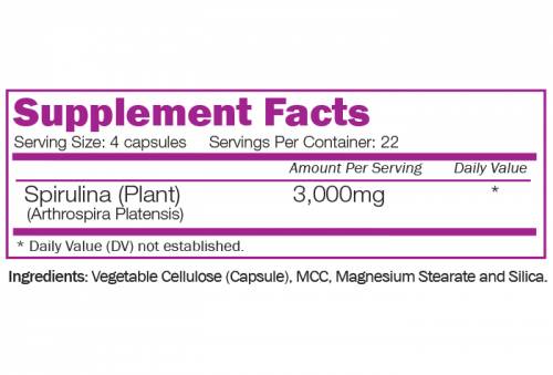 Organic Spirulina 3000 mg 90 kapsúl