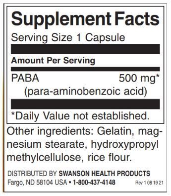 PABA 500 mg - 120 kapsúl