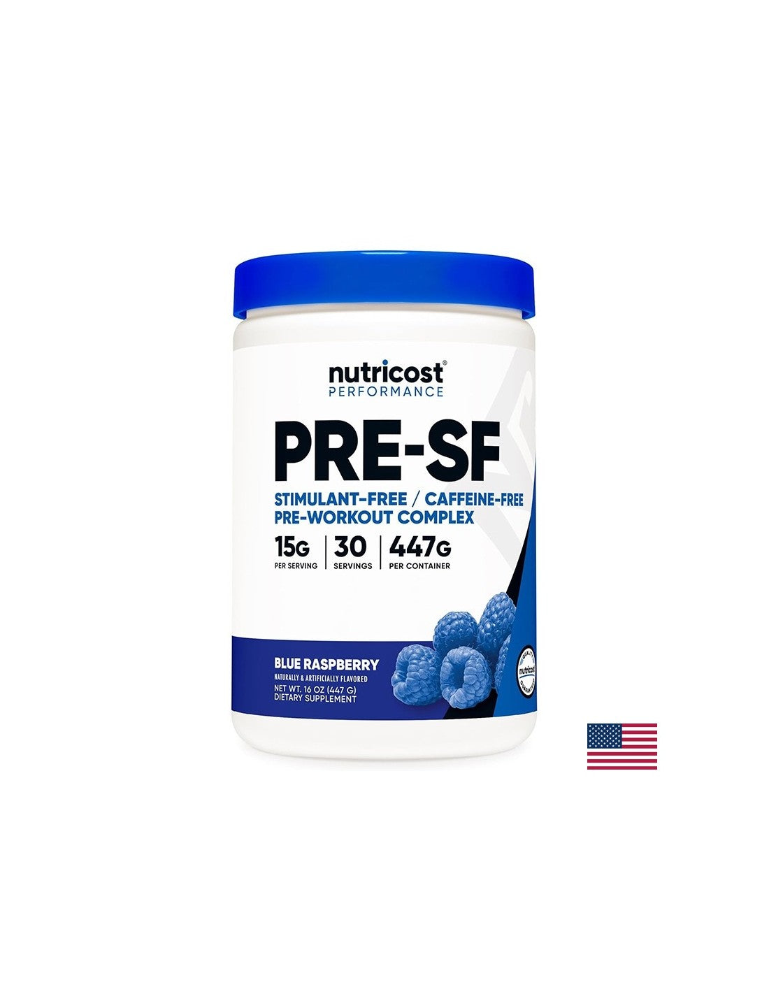 Predbežný komplex pred tréningom, 447 g prášku, Blue Raspberry Arty, 30 dávok