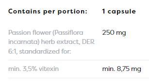 Passiflora 250 mg - 60 kapsúl