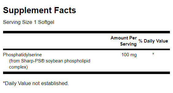 Fosfatidylserín 100 mg - 90 gélových kapsúl