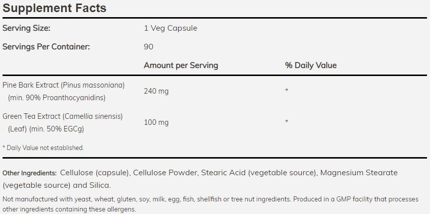 Extrakt z borovicovej kôry 240 mg - 90 kapsúl