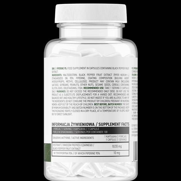 Piperine 95 VEGE | 10 mg 100 kapsúl