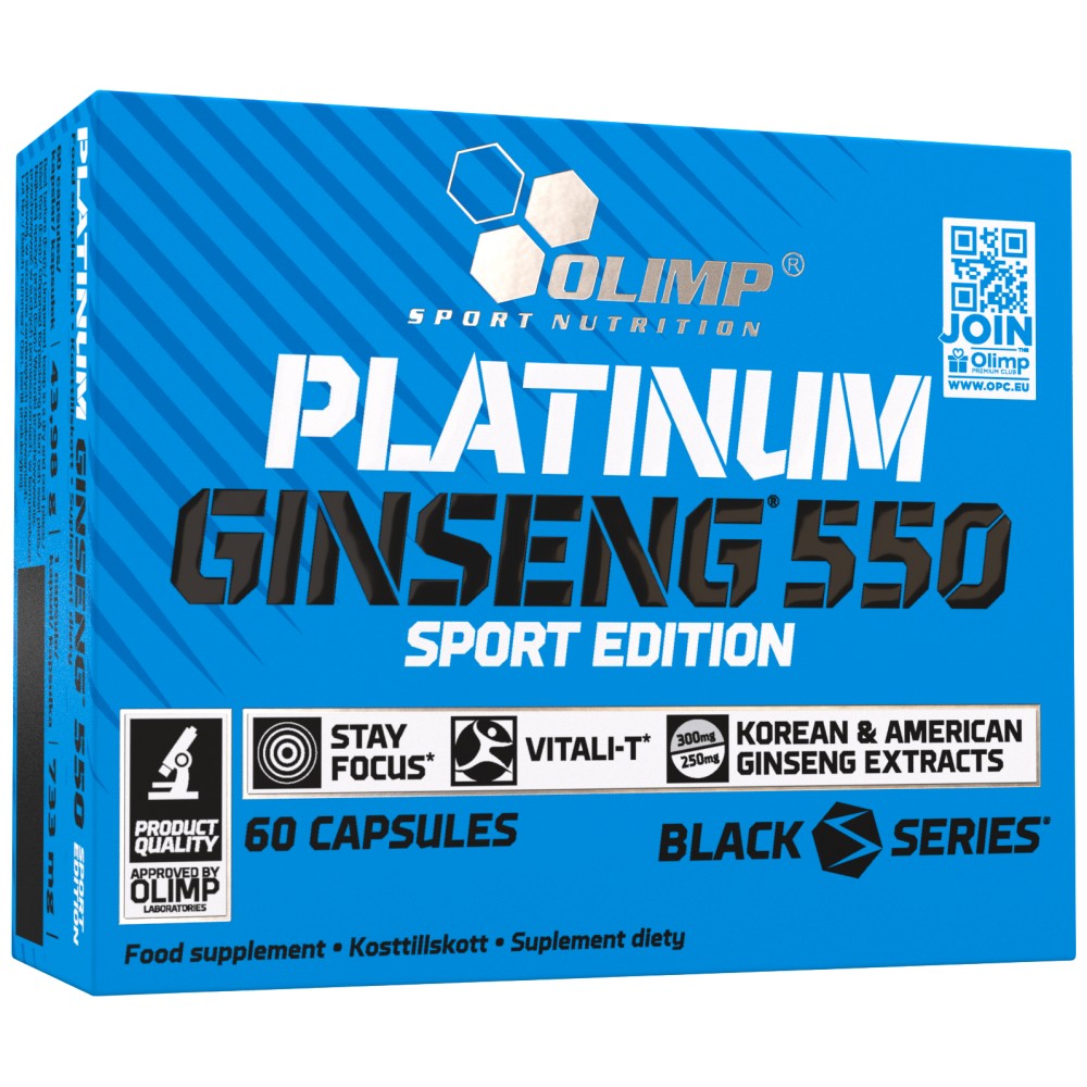 Platinum Ginseng ™ Sport Edition 550 mg - 60 kapsúl