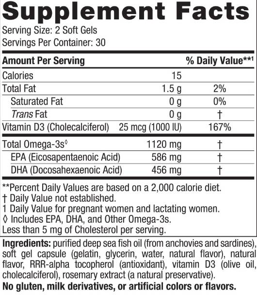 Postnatálne omega -3 - 60 softgels