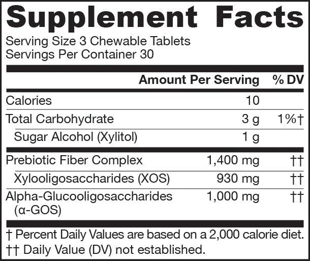 Prebiotic XOS + a -GOS - prebiotické 90 žuvacie tablety