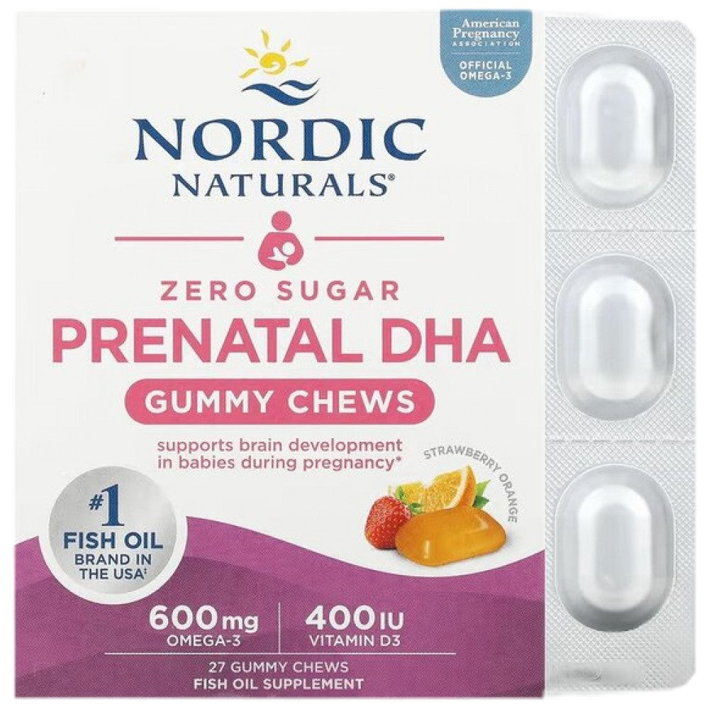 Prenatálne dha gummy žuvanie 600 mg - 27 ďasien
