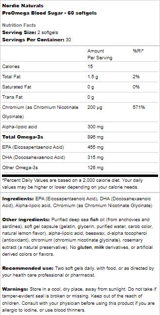Sukor z krvi Proomega - 60 softgelov