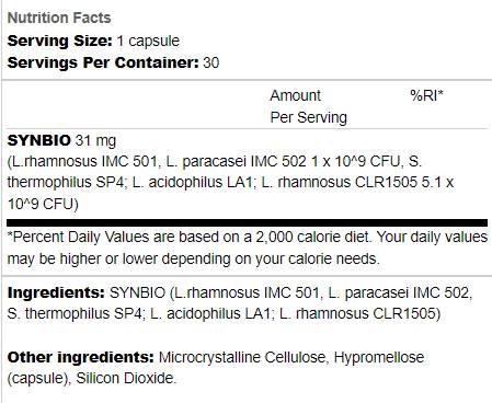 Probiotic | 5 aktívnych kmeňov - 30 kapsúl