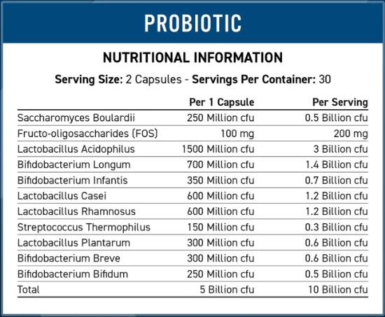 Probiotic | Advanced Multi -SRAIN Formula - 60 kapsúl