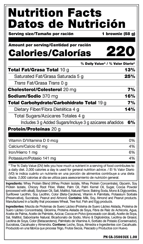 Proteíny Brownie / 58 g