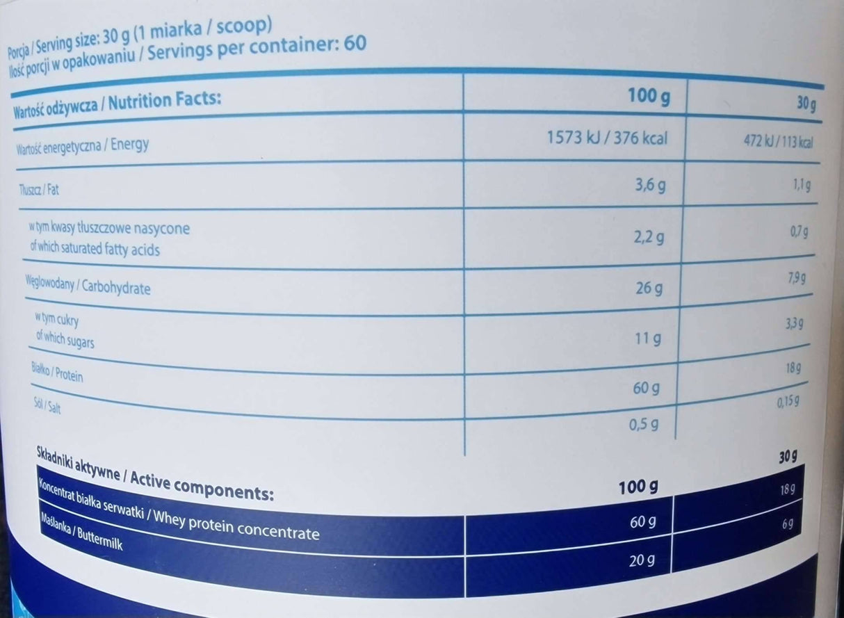 Koncentrát proteínu | Lahodná chuť srvátky srvátka 1800 gramov
