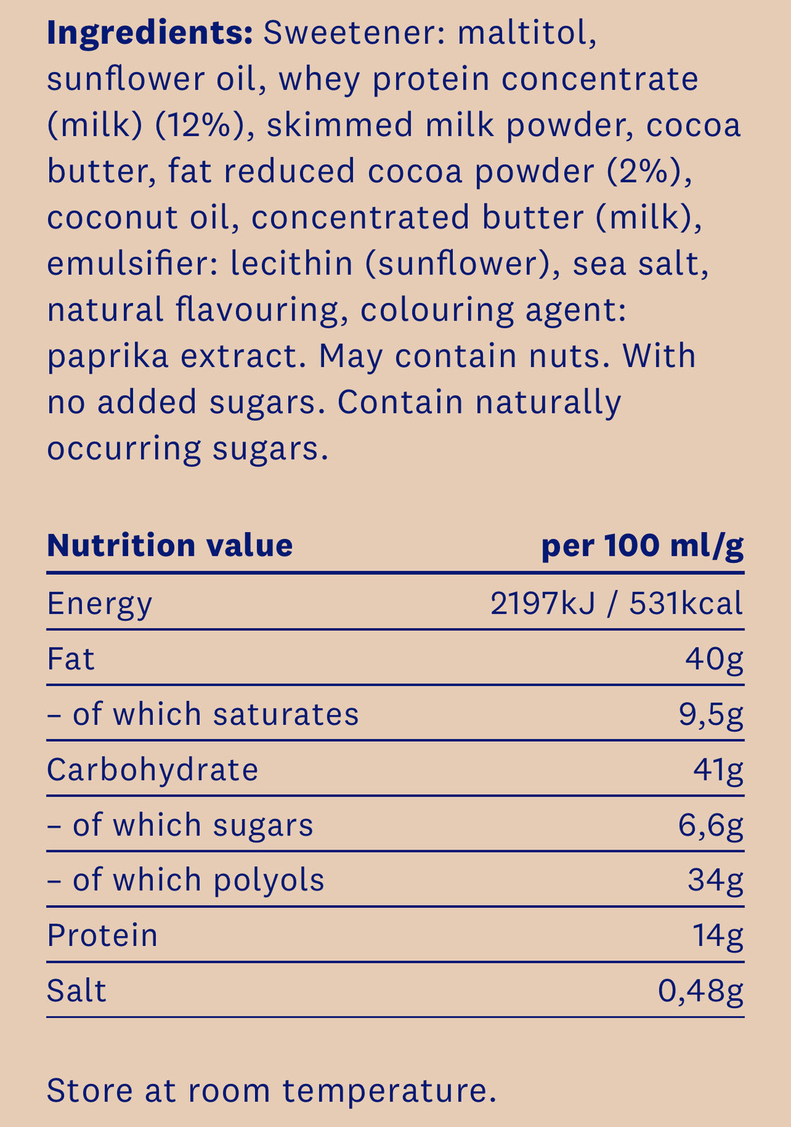 Proteinella sola karamel 400 g - bez pridaného cukru a bez palmového oleja