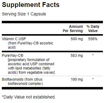 Pureway-C 500 mg s bioflavonoidmi 90 kapsúl