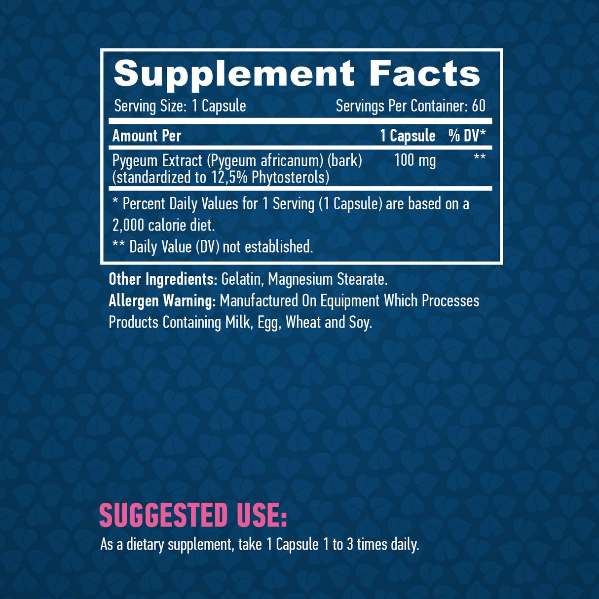 Pygeum pre mužov 100 mg. / 60 kapsúl