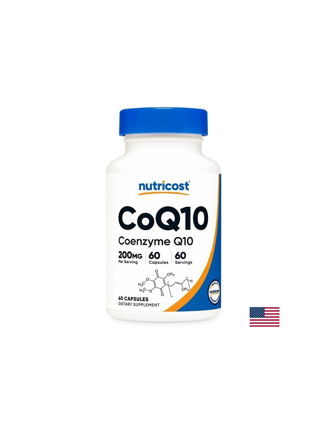 Silný antioxidant pre zdravé kapsuly srdca - koenzým Q10, 200 mg x 60