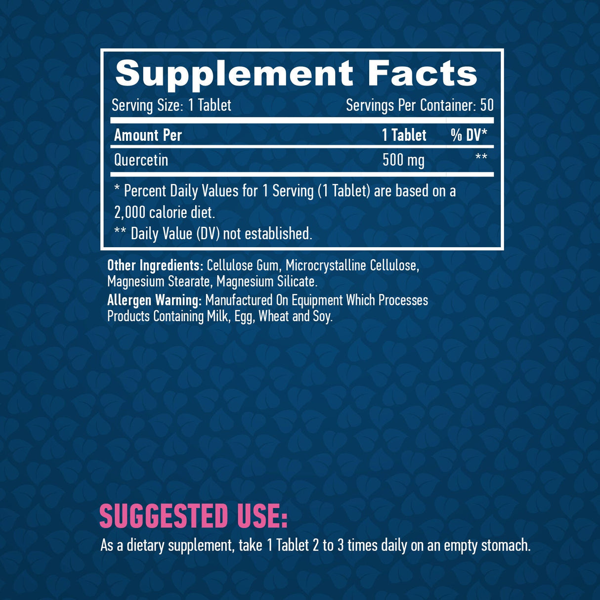 Quercetin 500 mg. / 50 kariet.