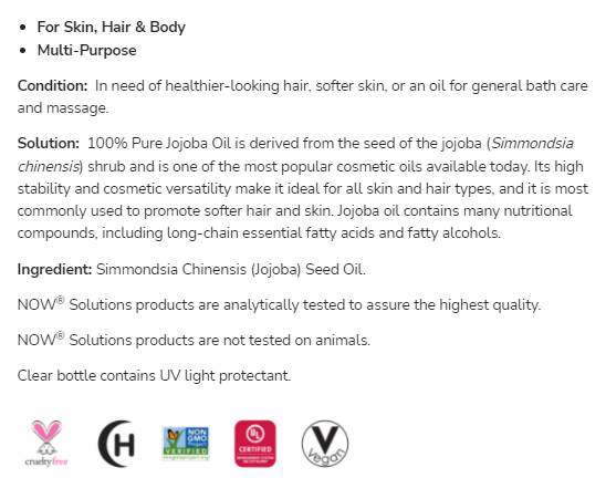 Jojoba Oil | 100% čistý hydratačný olej - 118 ml