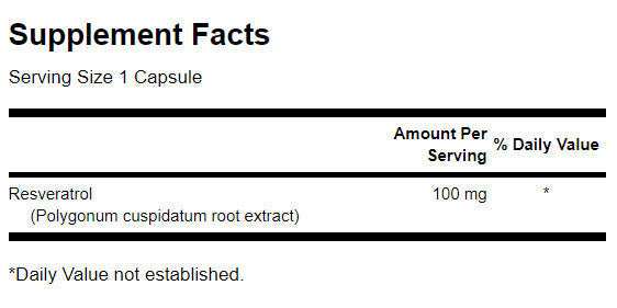 Resveratrol 100 mg - 30 kapsúl