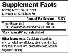 Resveratrol 40 mg / 60 čiapky