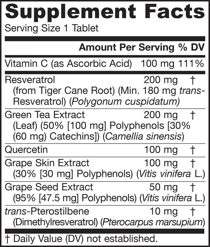 Resveratrol Synergy® 200 mg - Resveratrol 60 kariet