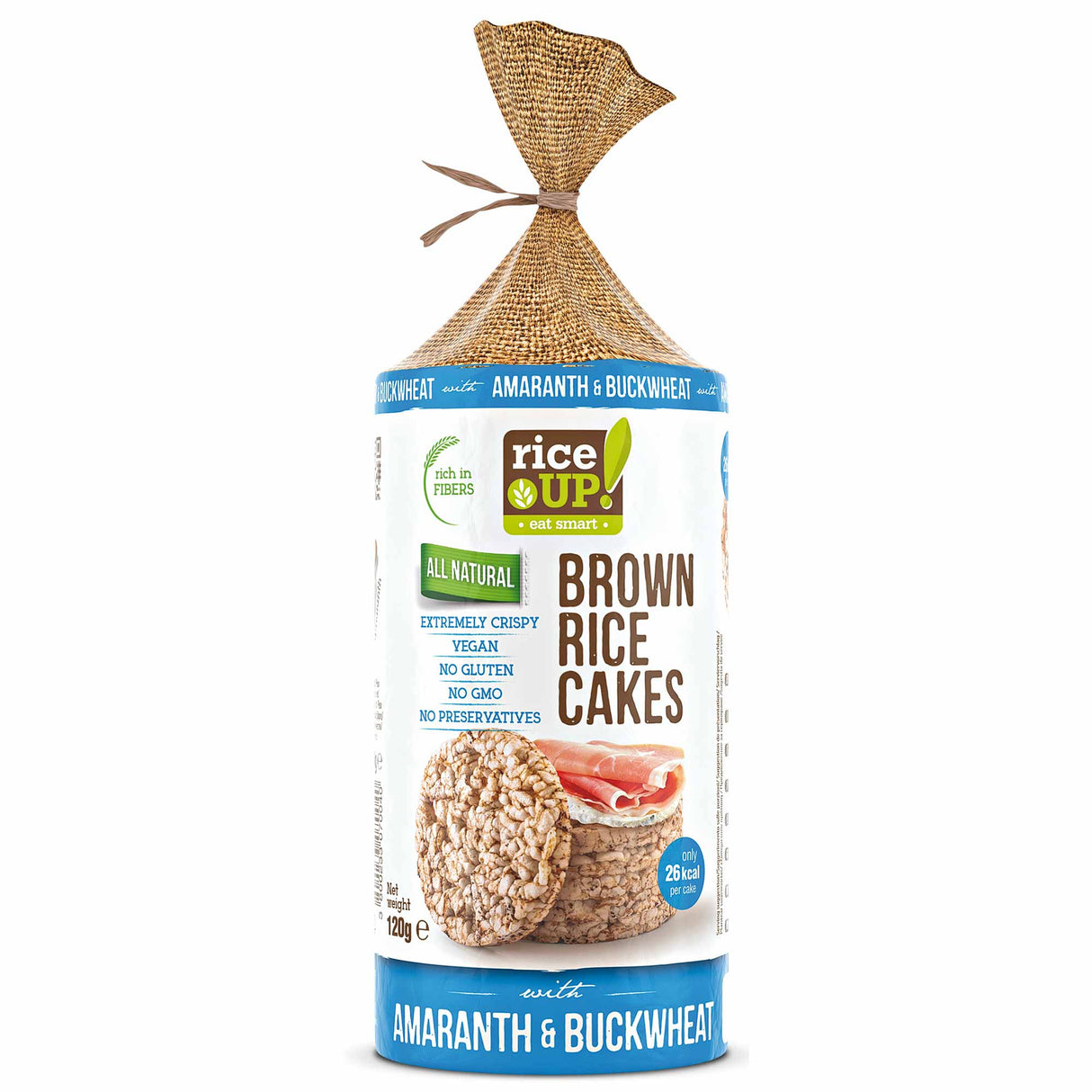 Rice UP! Brown Rice Cakes - 120g - Nutra Best Europe